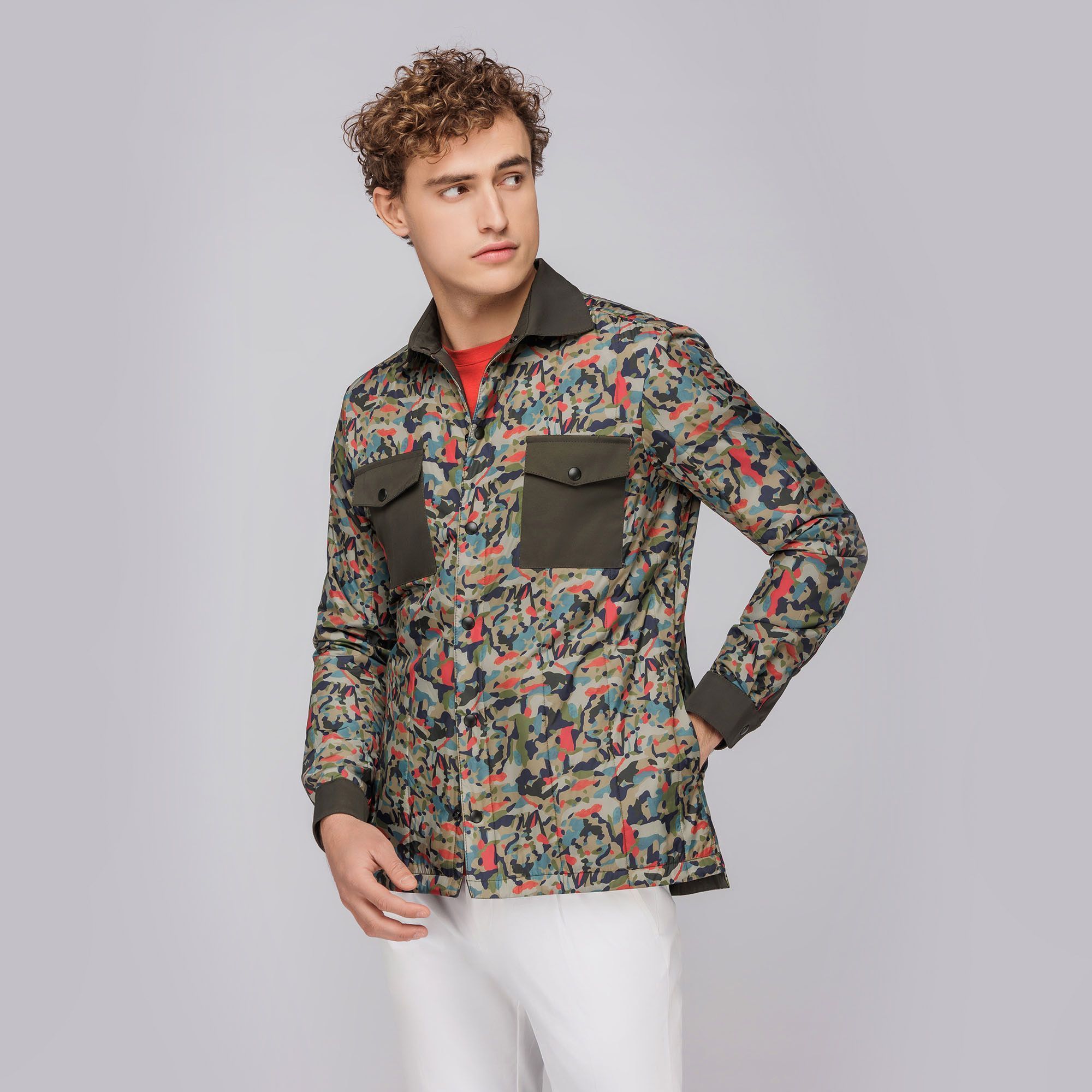 Men's Camo Overshirt Jacket