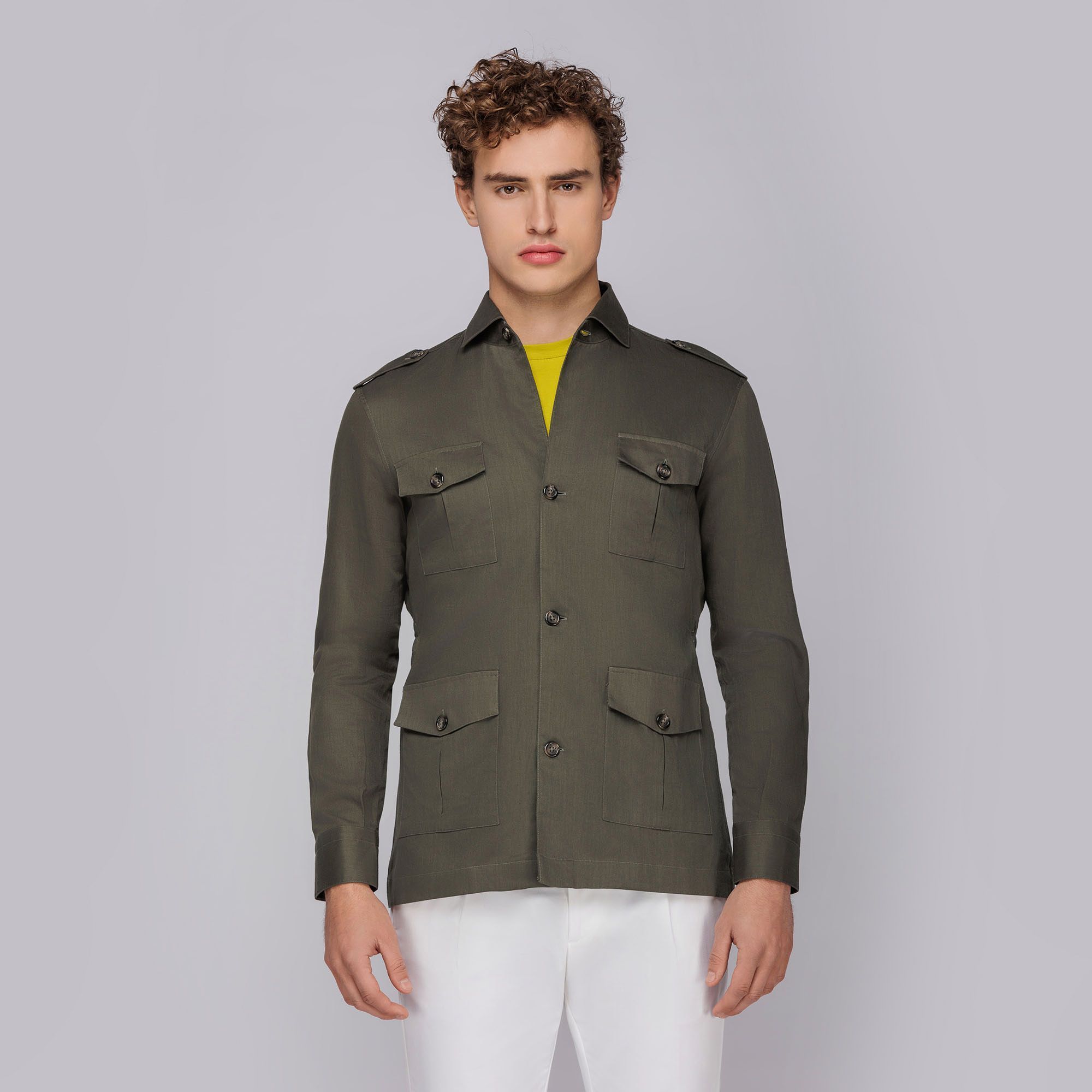 Men's Safari Jacket Military Green