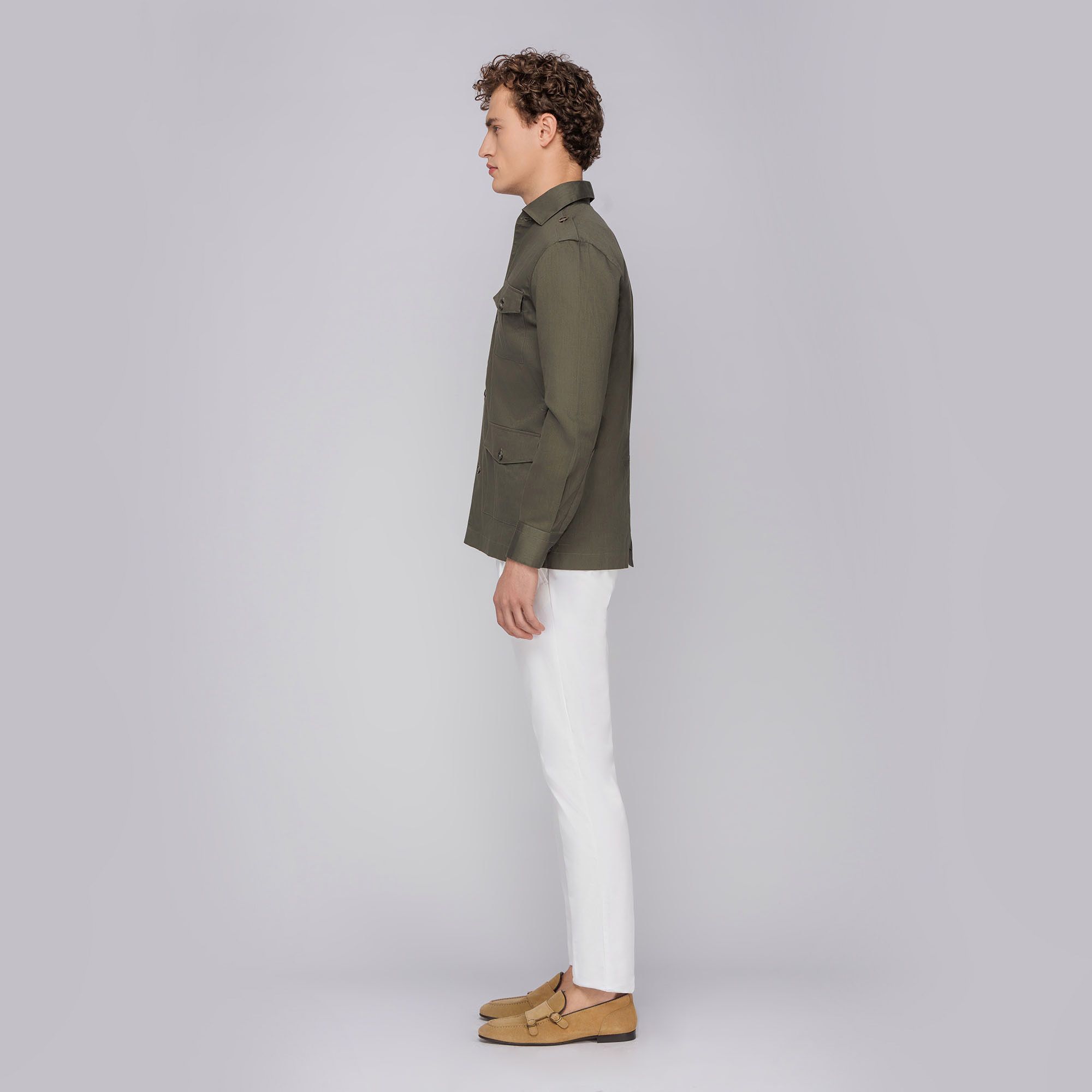 Men's Safari Jacket Military Green