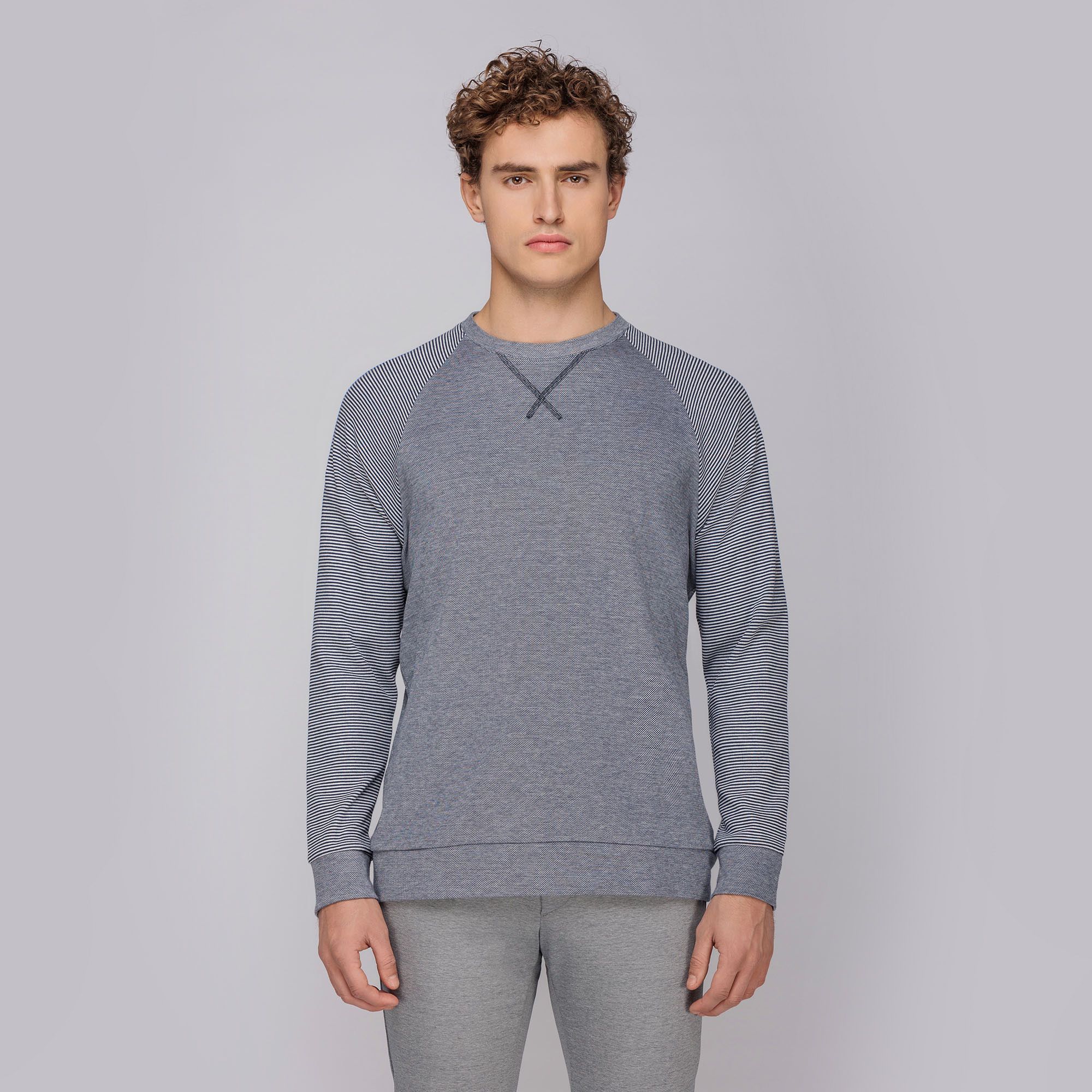 Men's Blue Crewneck Sweater