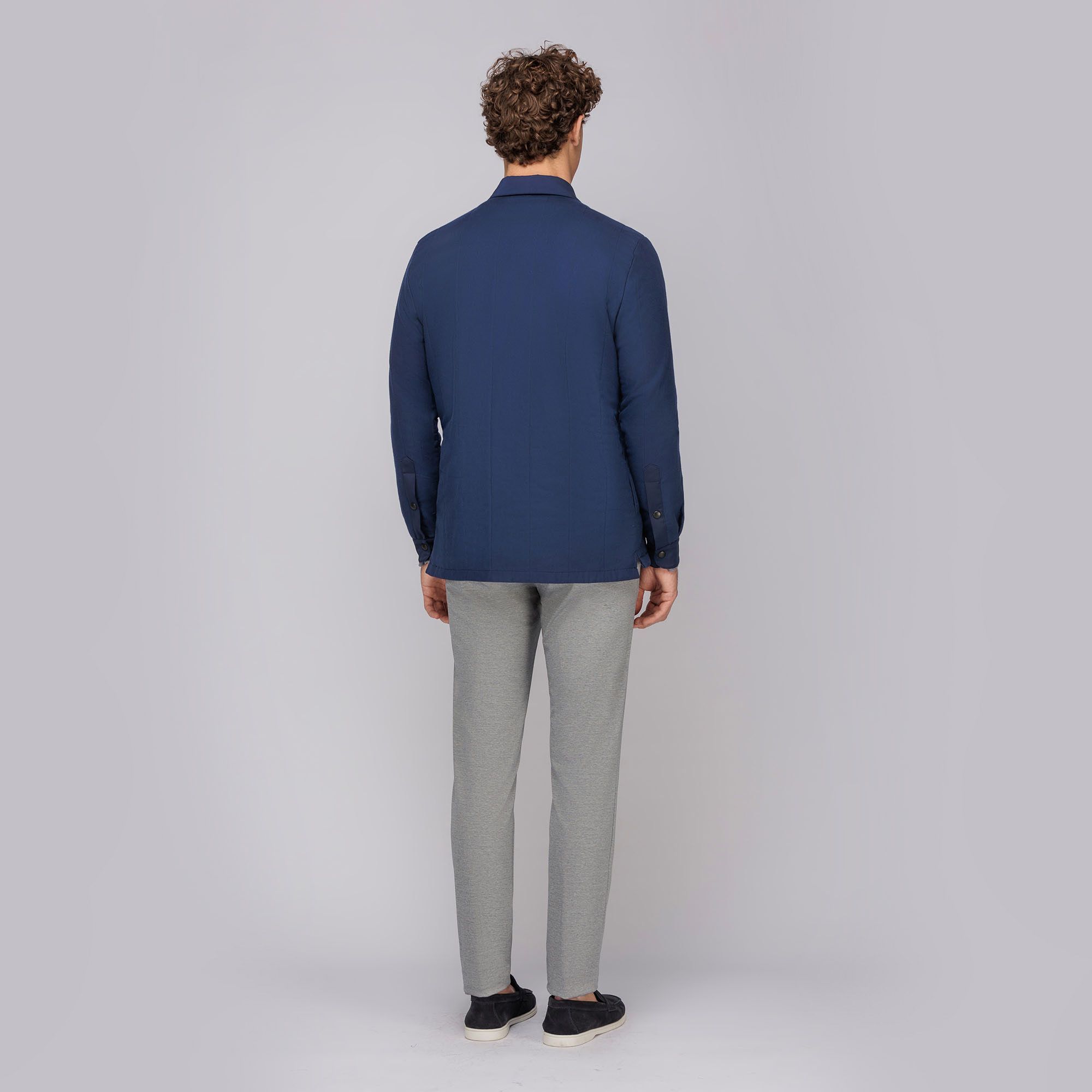 Men's Blue Overshirt Jacket
