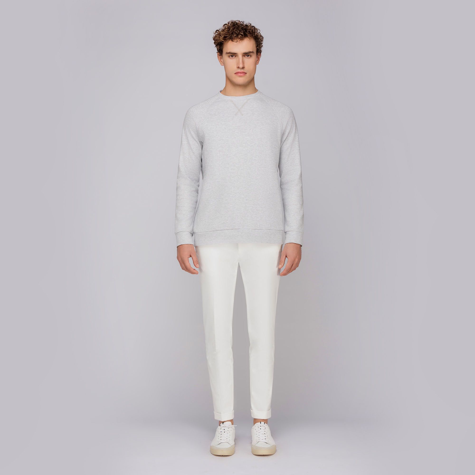 Men's Gray Crewneck Sweater