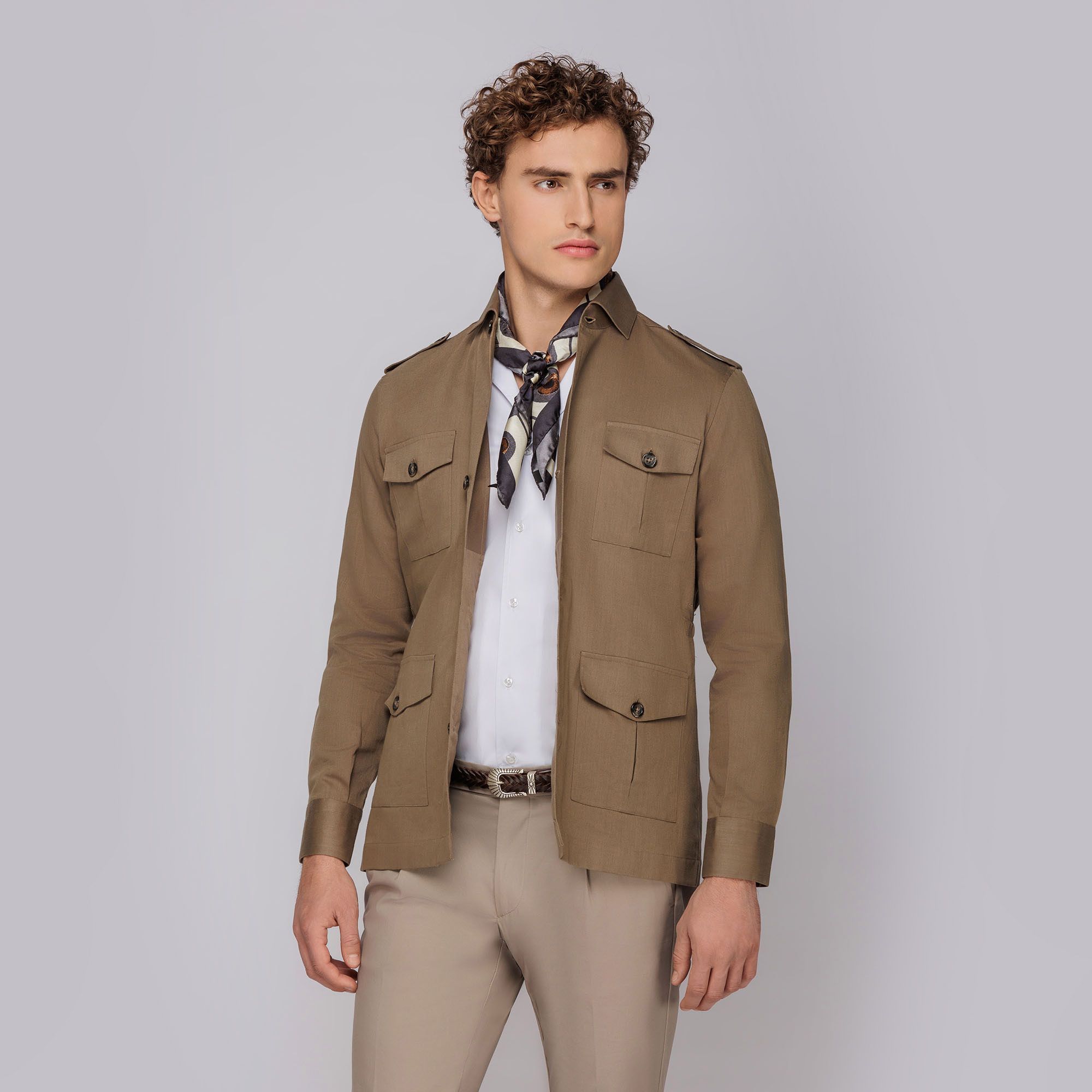 Men's Safari Jacket Beige