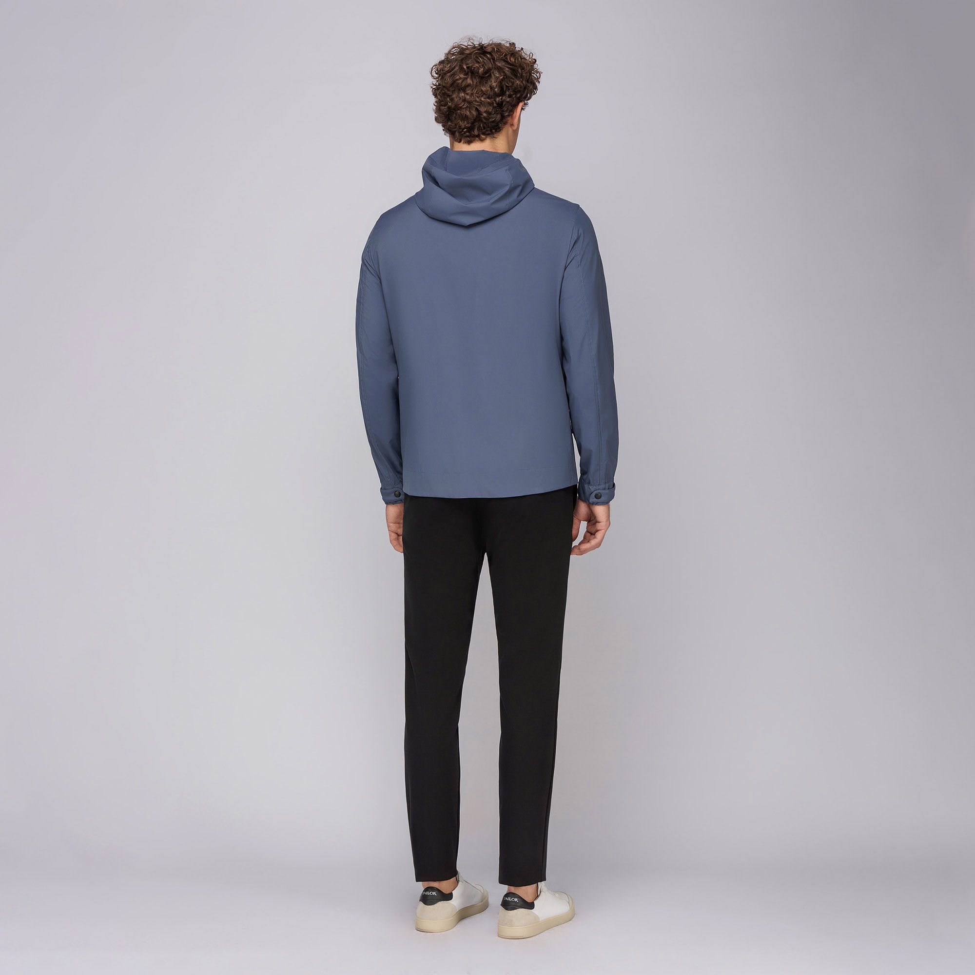 Men's Light Blue Windbreaker Jacket