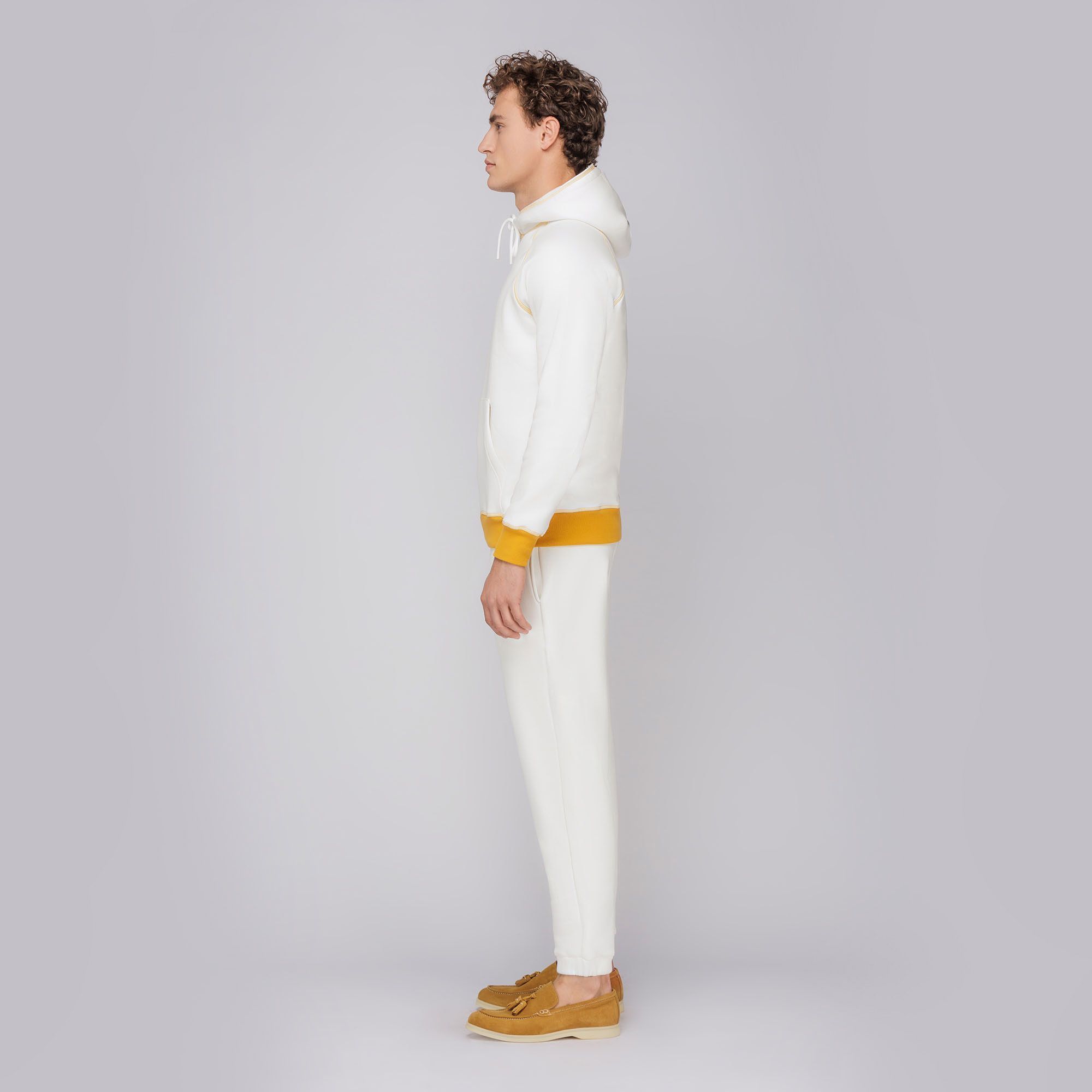 Men's Hoodie Sweatshirt Off White