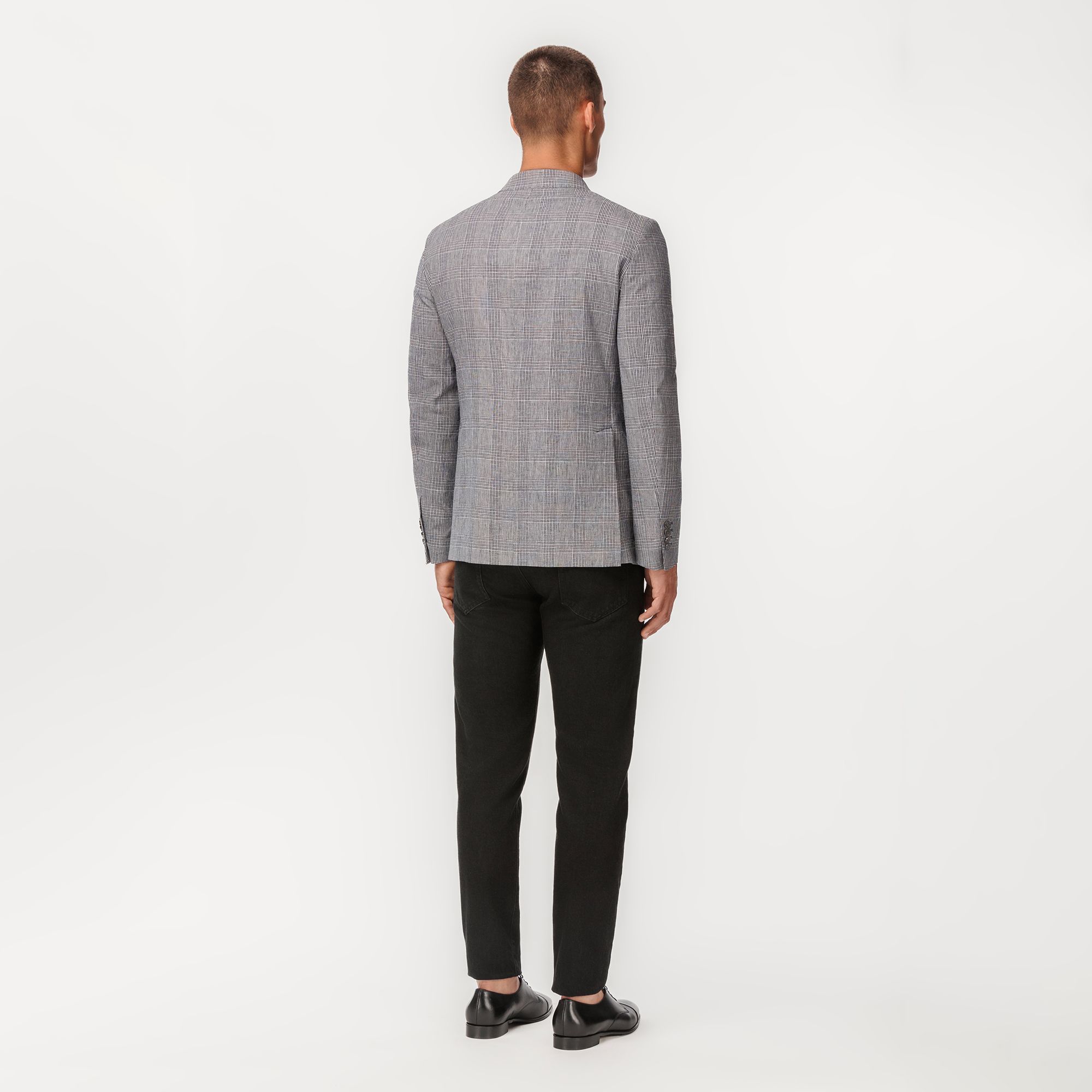Checked Double Breasted Blazer