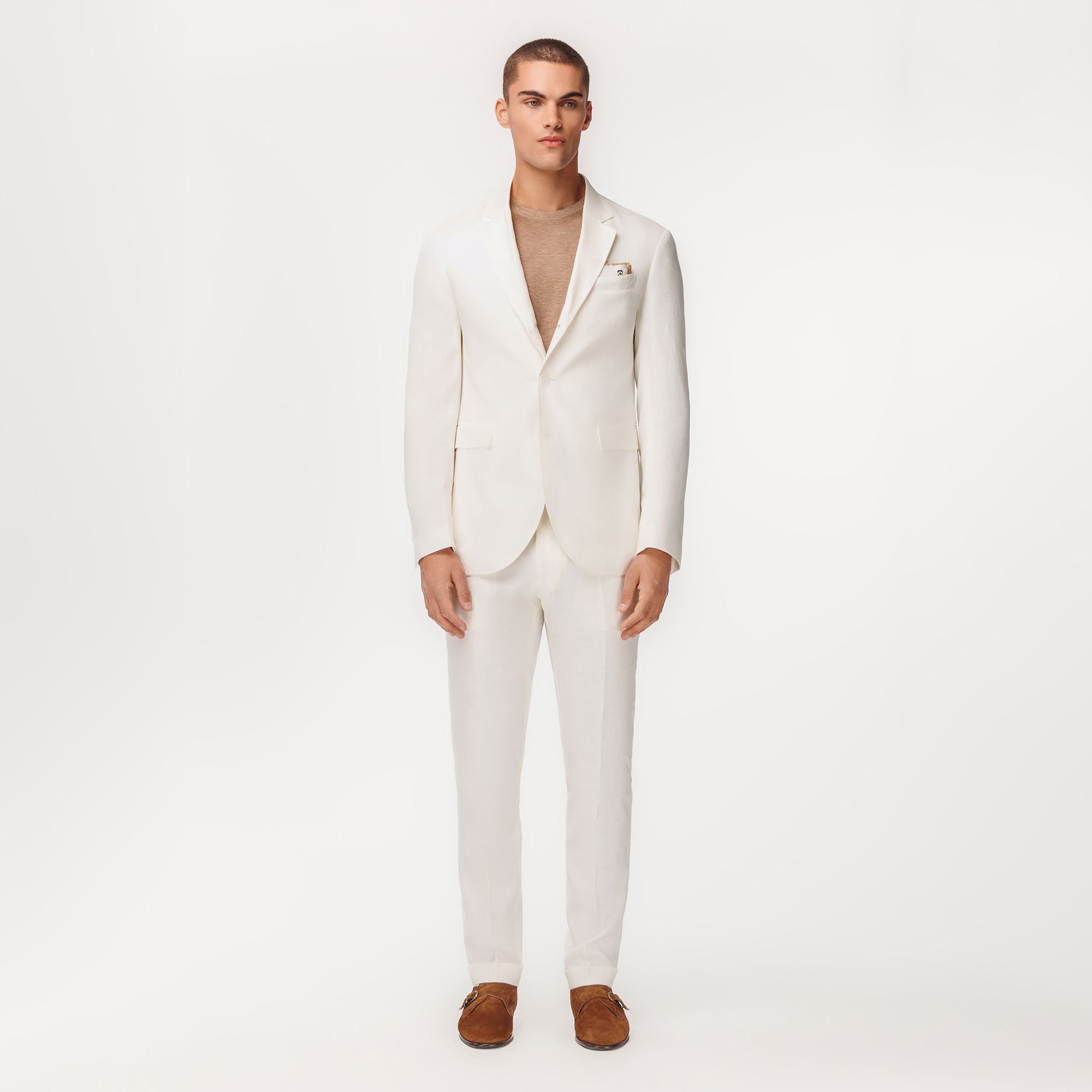 Casablanca White Linen Suit