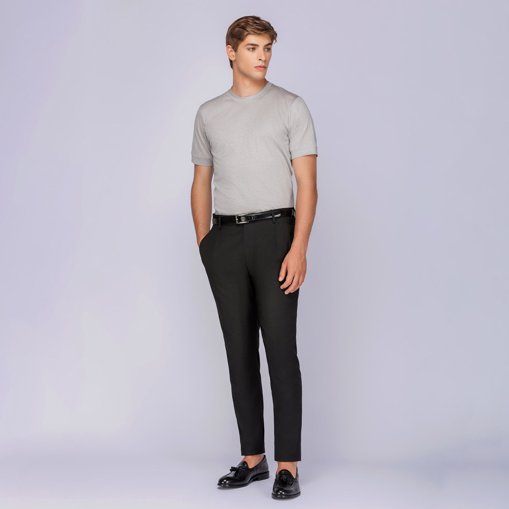 Men's Gray Tencel T-shirt