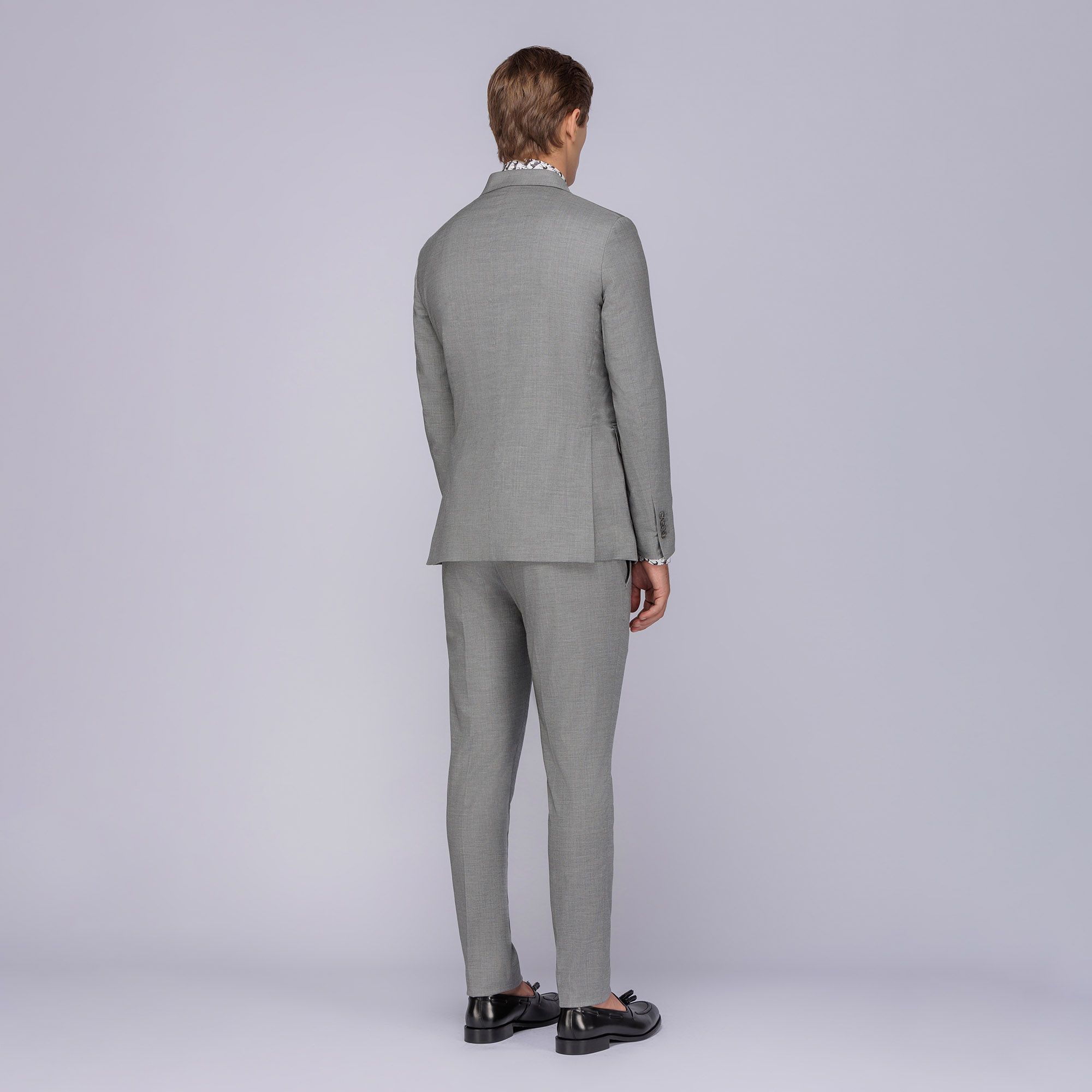 GREY DOUBLE BREASTED SUIT