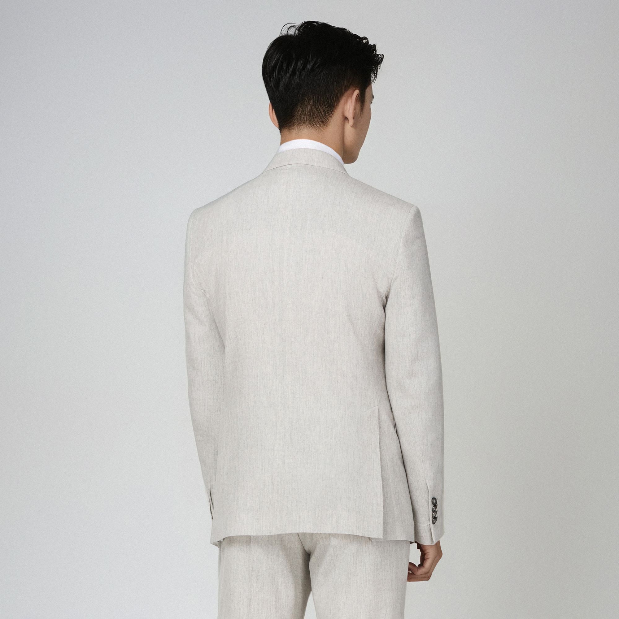 Men’s Light Grey Double Breasted Suit