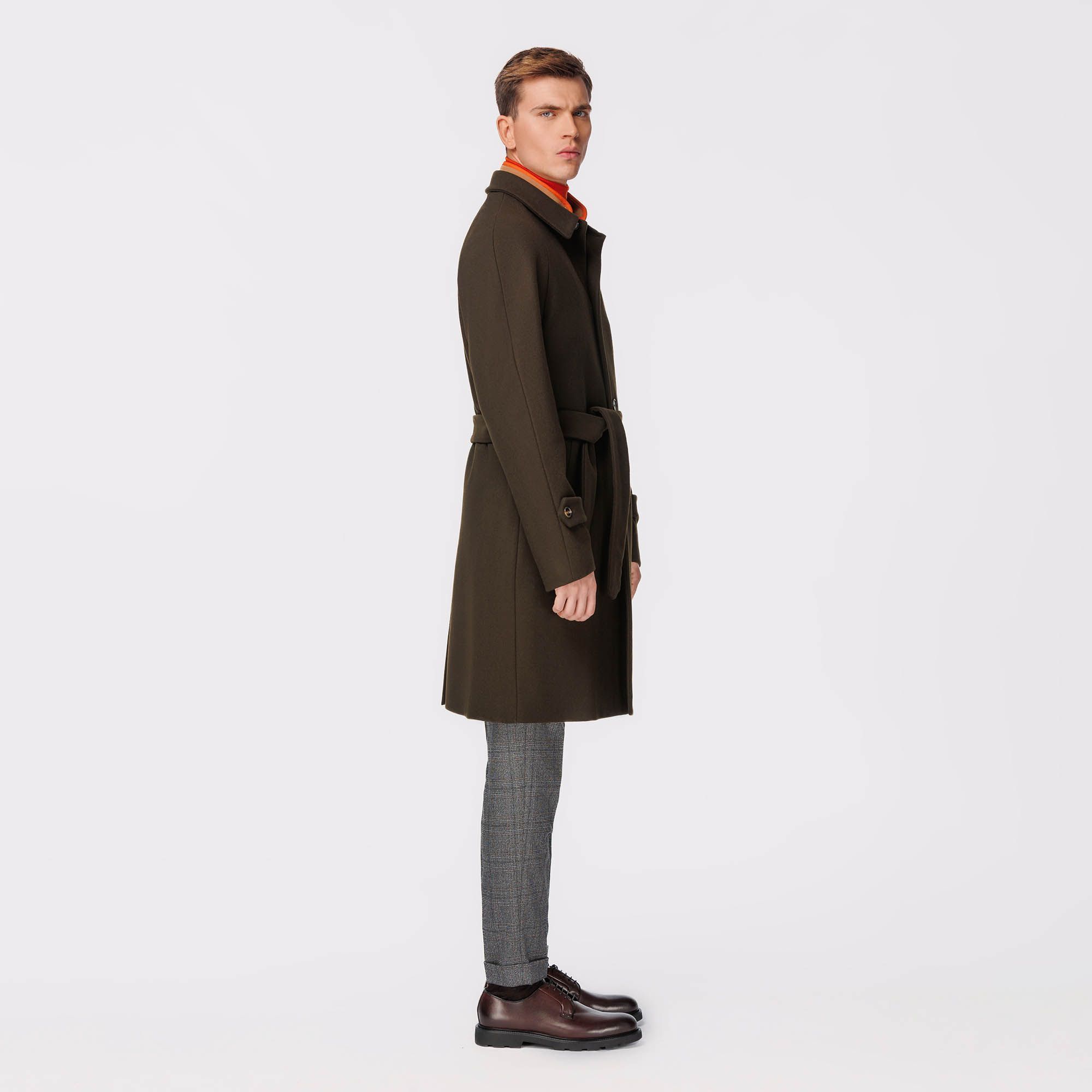 Green Wool Coat Mens