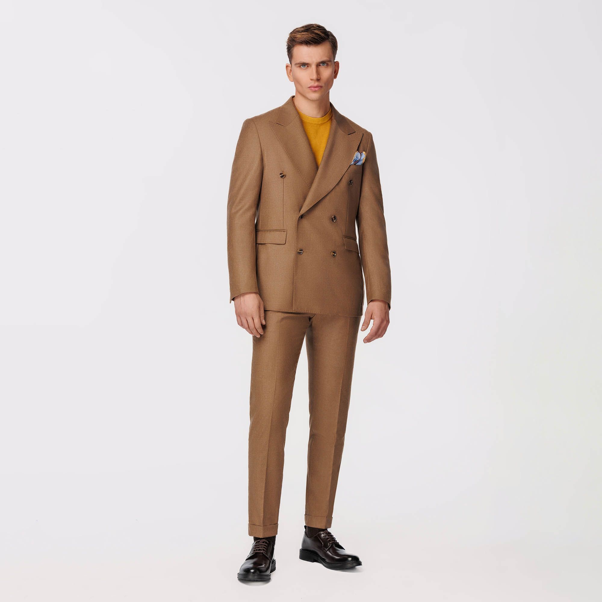 Brown Double Breasted Blazer