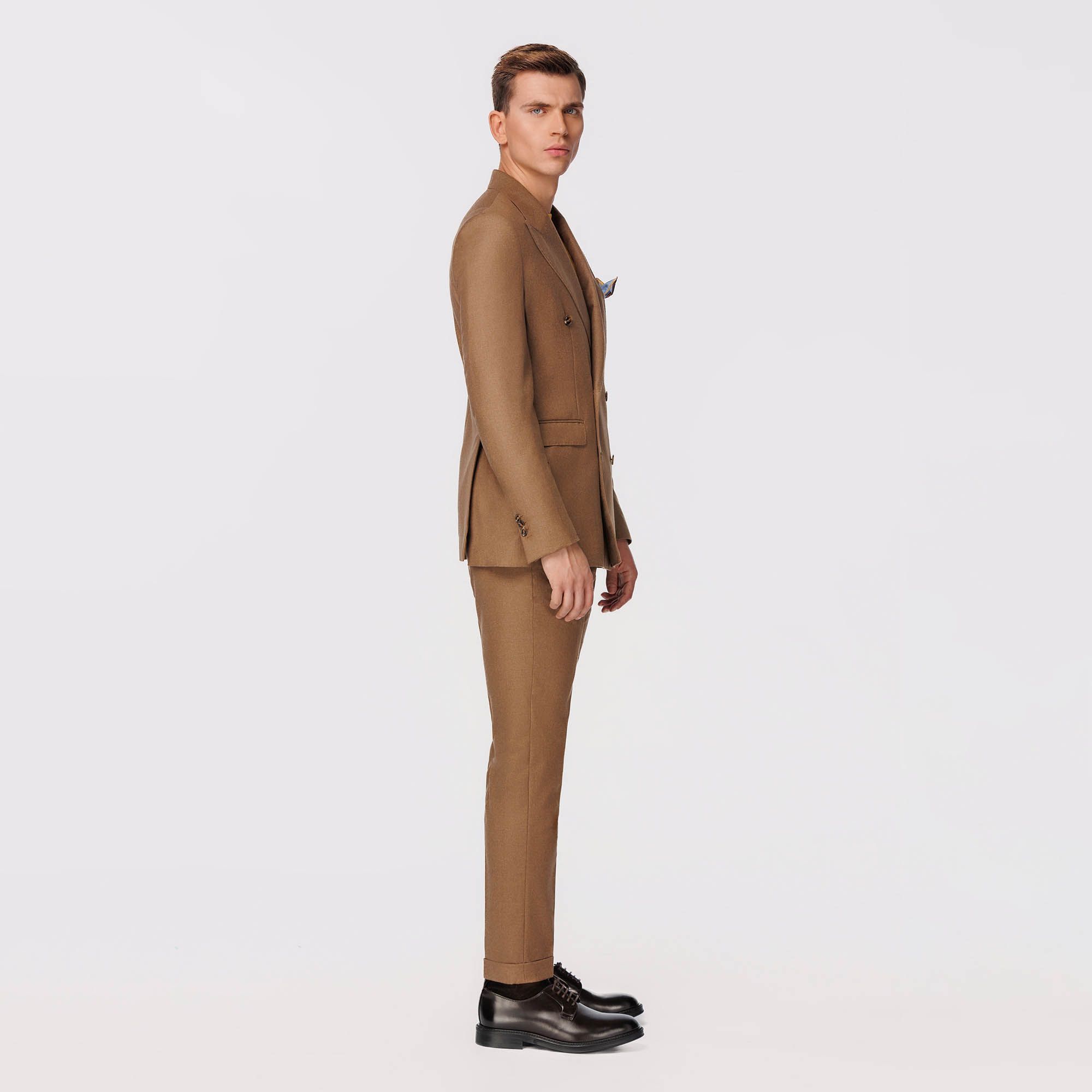 Brown Double Breasted Blazer