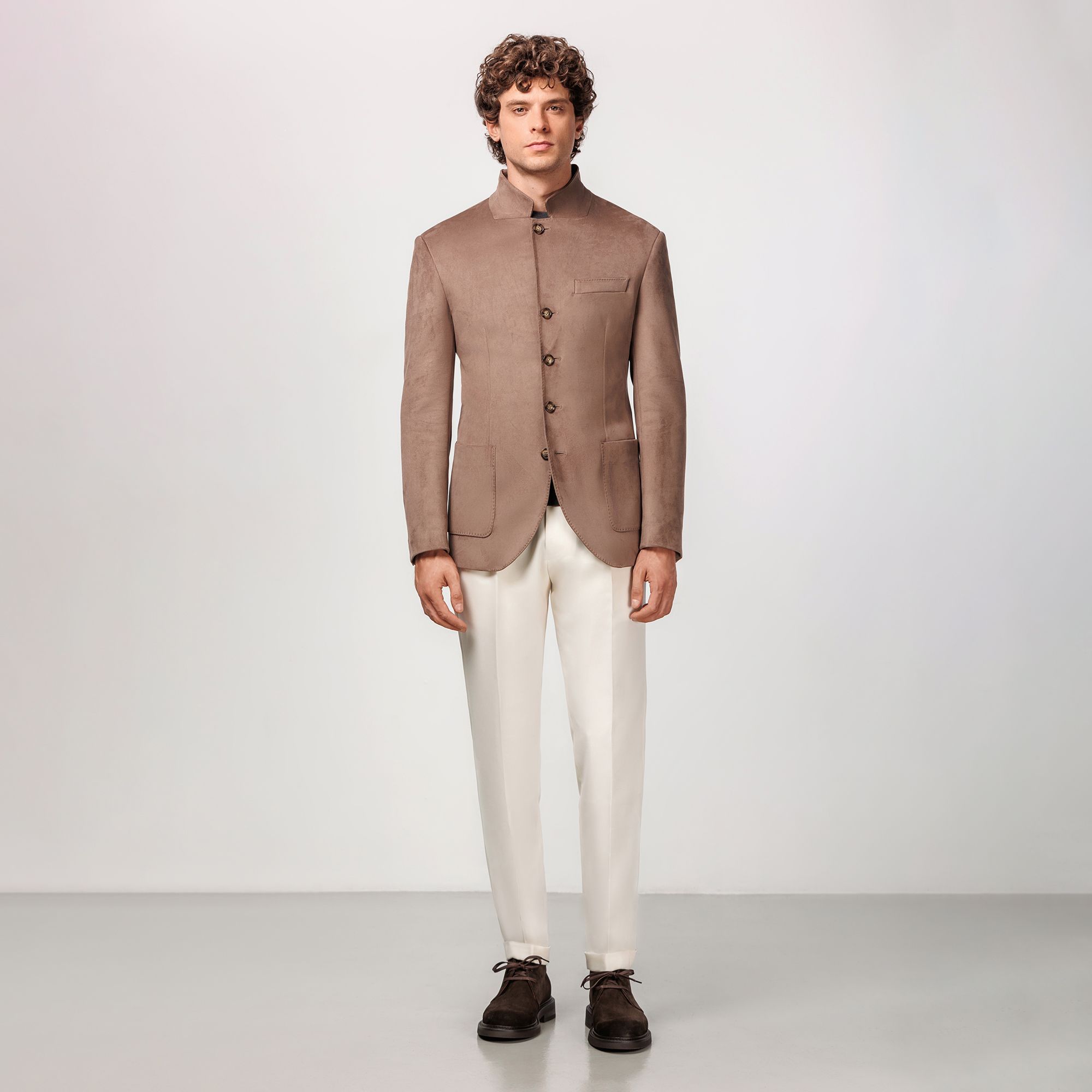 Taupe Eco Suede Blazer
