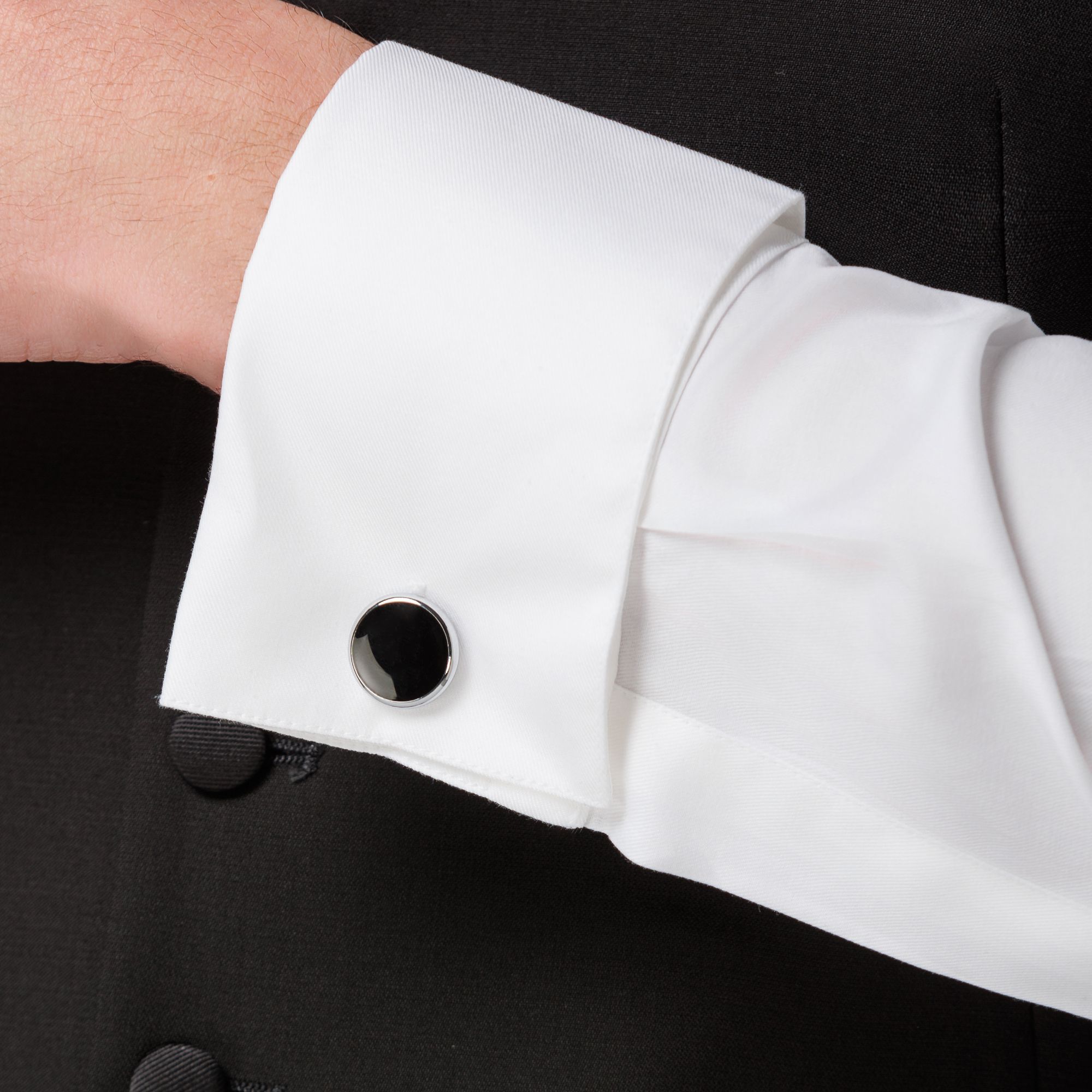 Graphite Grey Stainless Steel Cufflinks