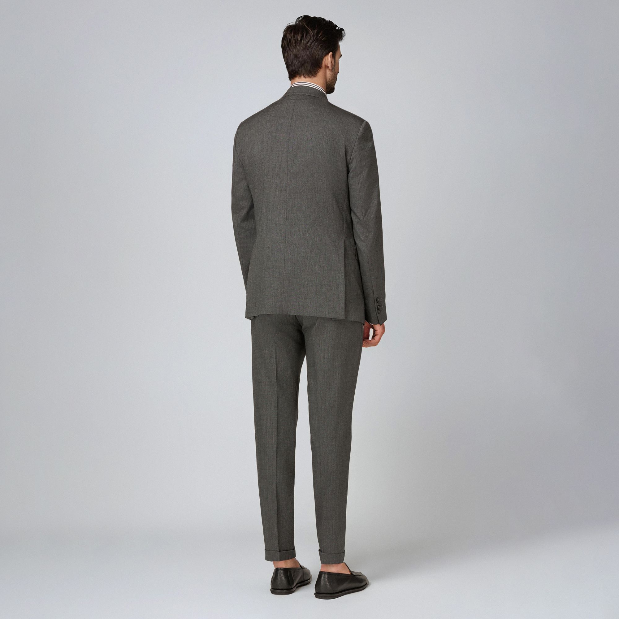 Men’s Charcoal Grey Wool Suit