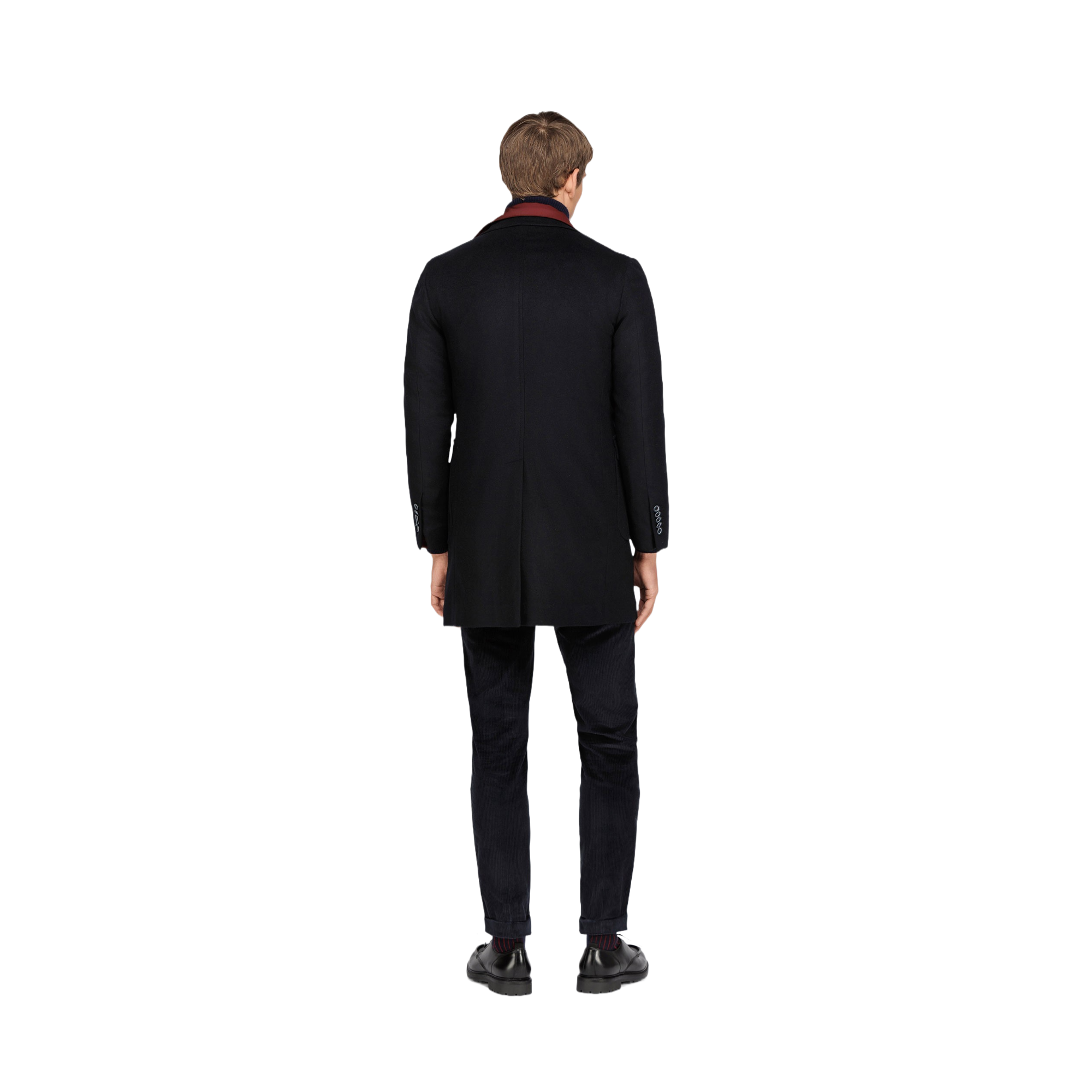 Men's Navy Wool Coat