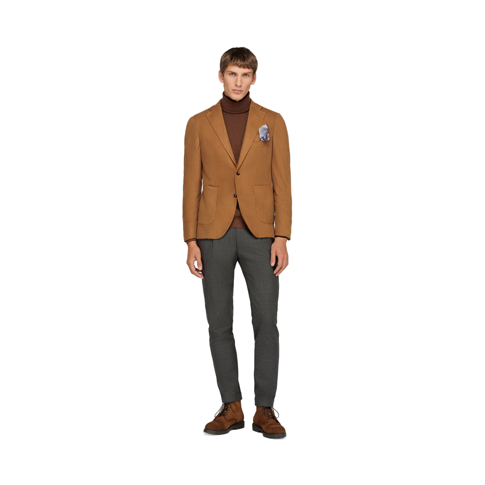 Men's Eco Suede Camel Blazer