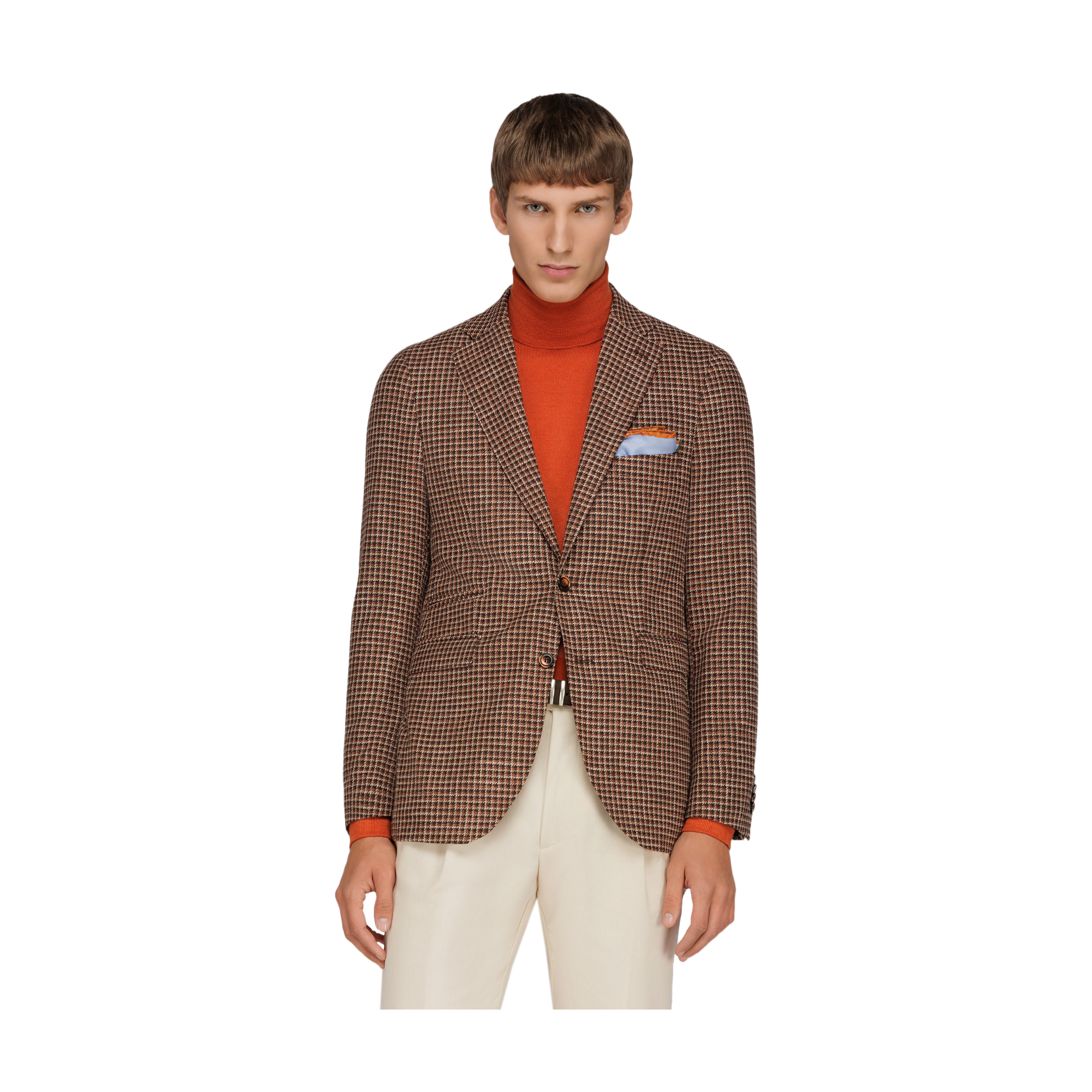 Men's Brown Check Blazer