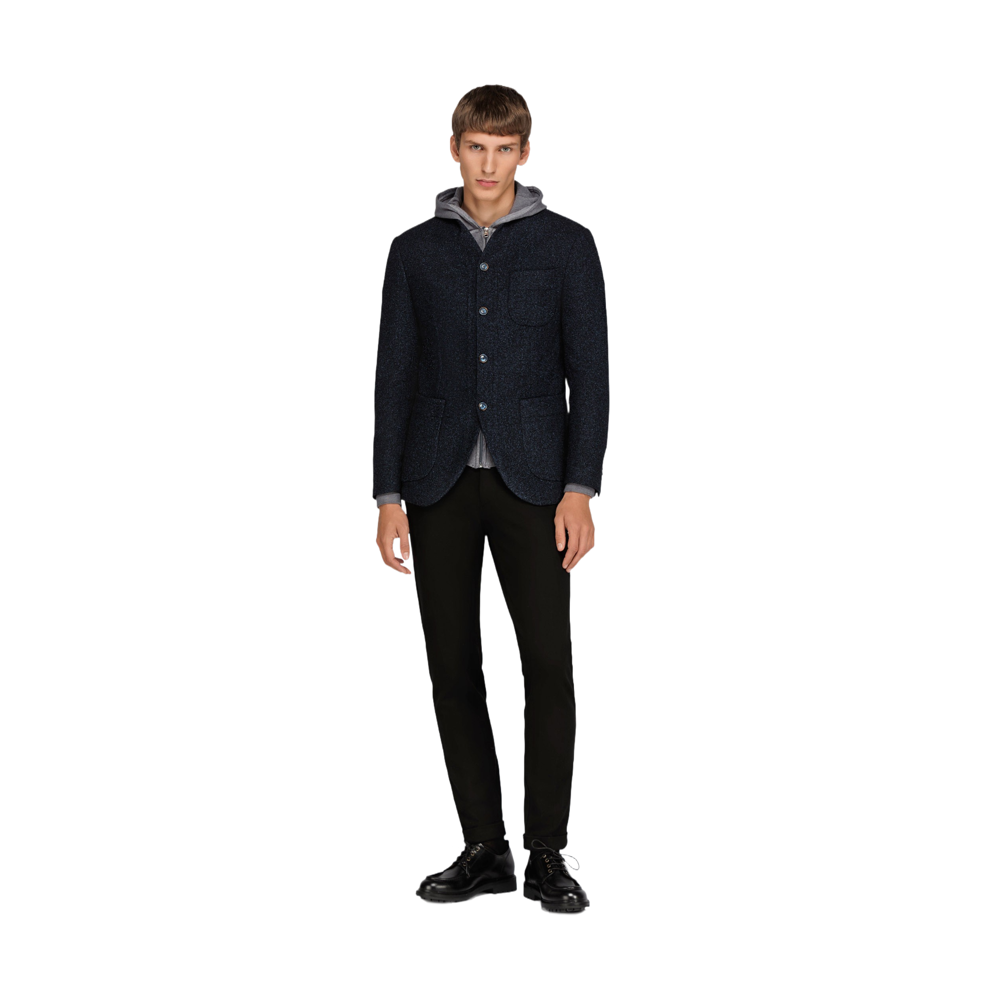 Men's Navy Corean Blazer
