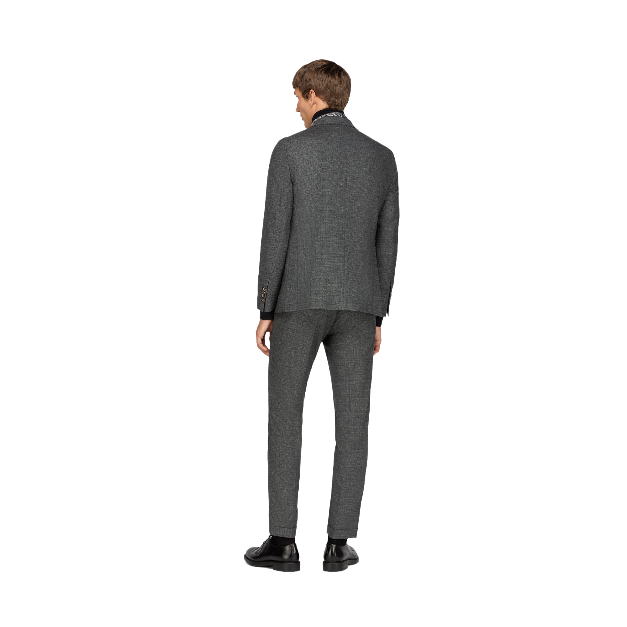 Men's Gray Strech Wool Suit