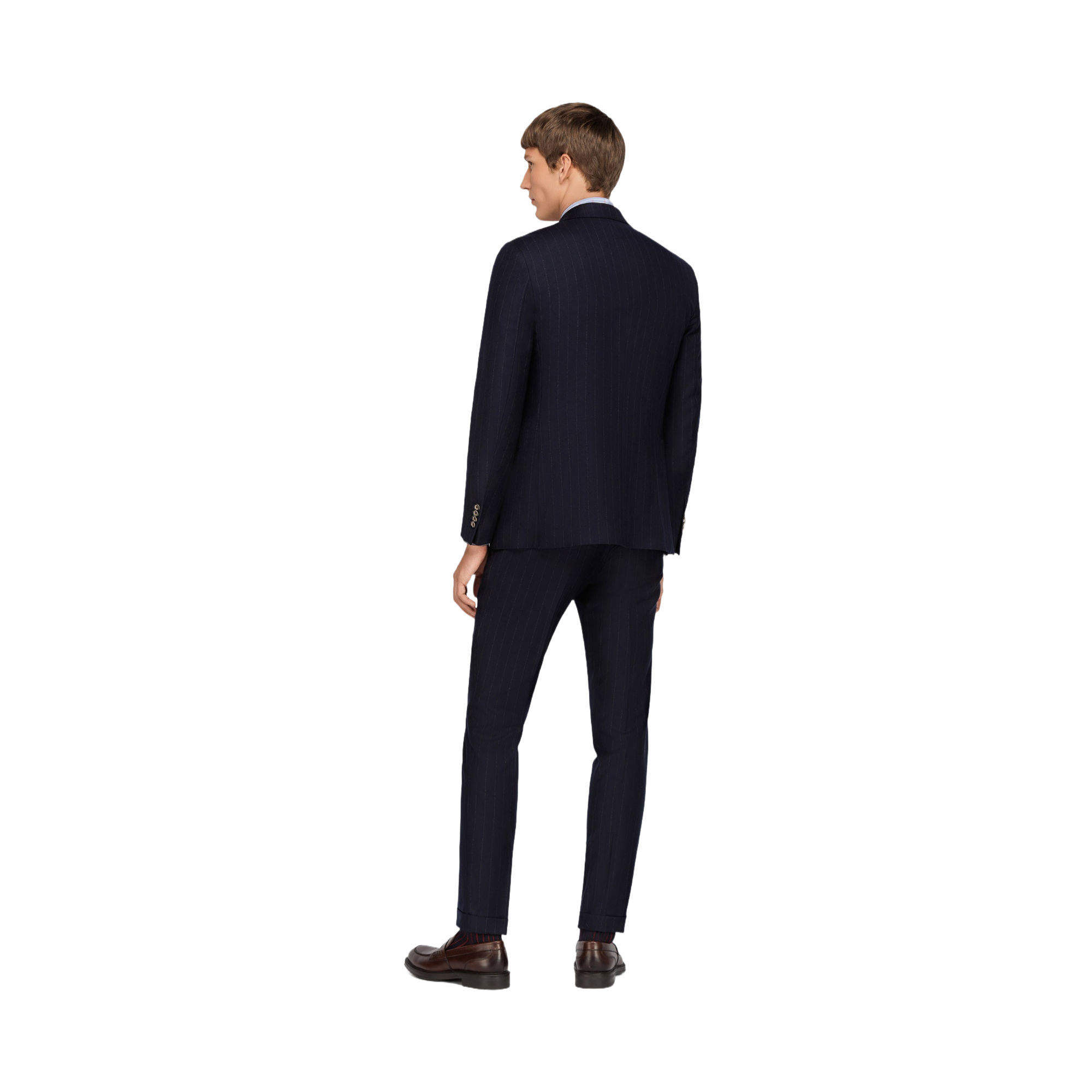Men's Blue Pinstripe Suit
