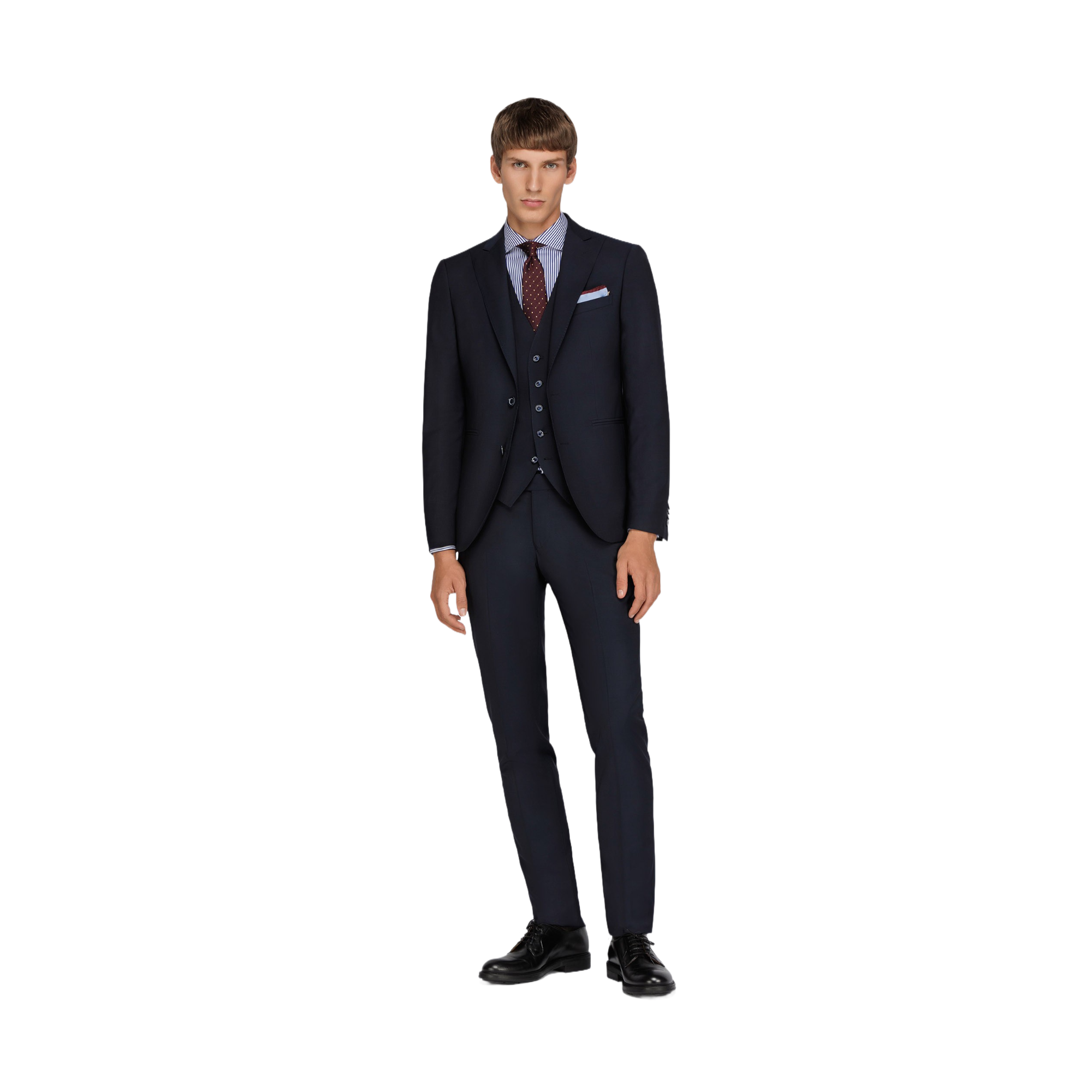 Men's Navy 3 Piece Suit