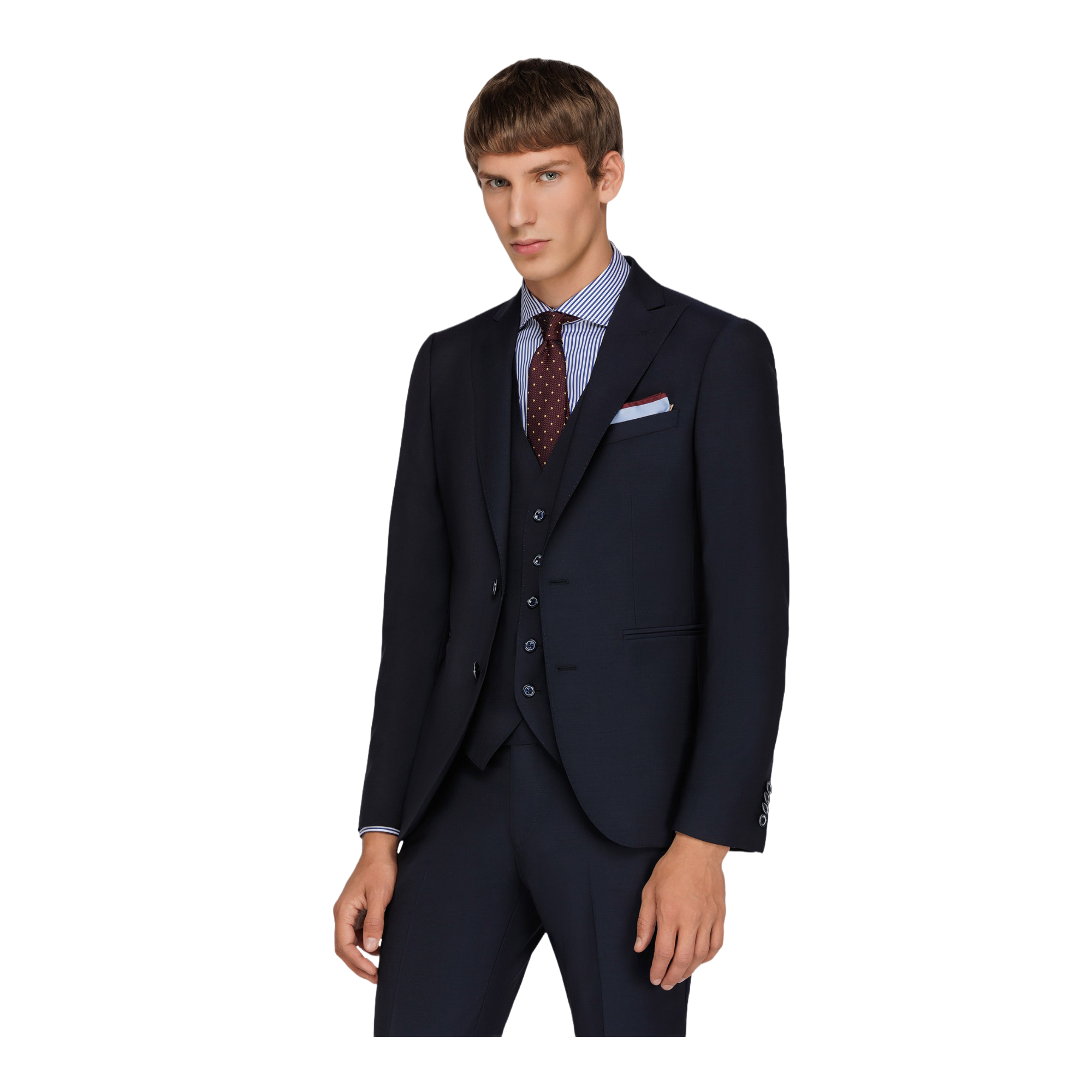 Men's Navy 3 Piece Suit