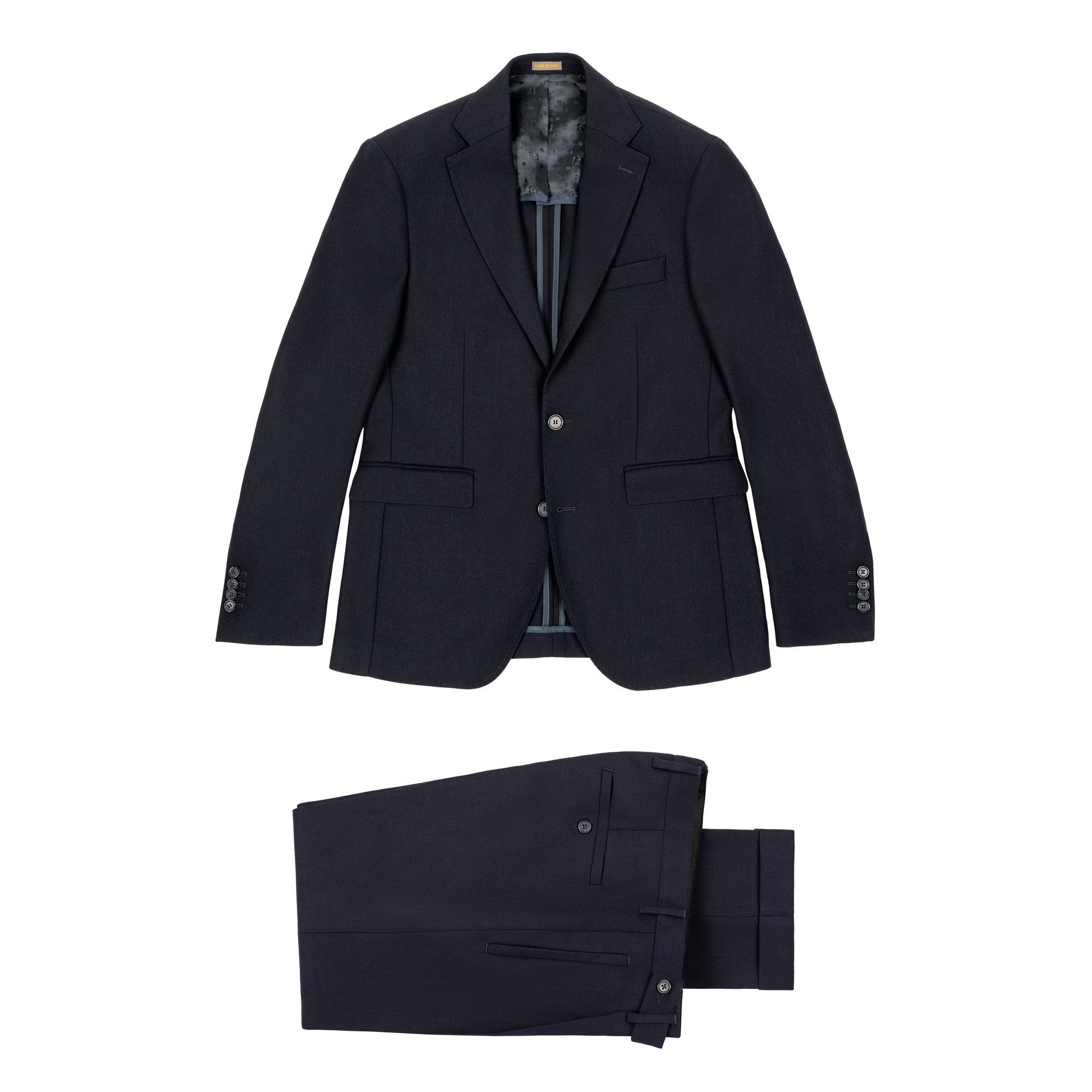 Men’s Navy Wool Crepe Suit