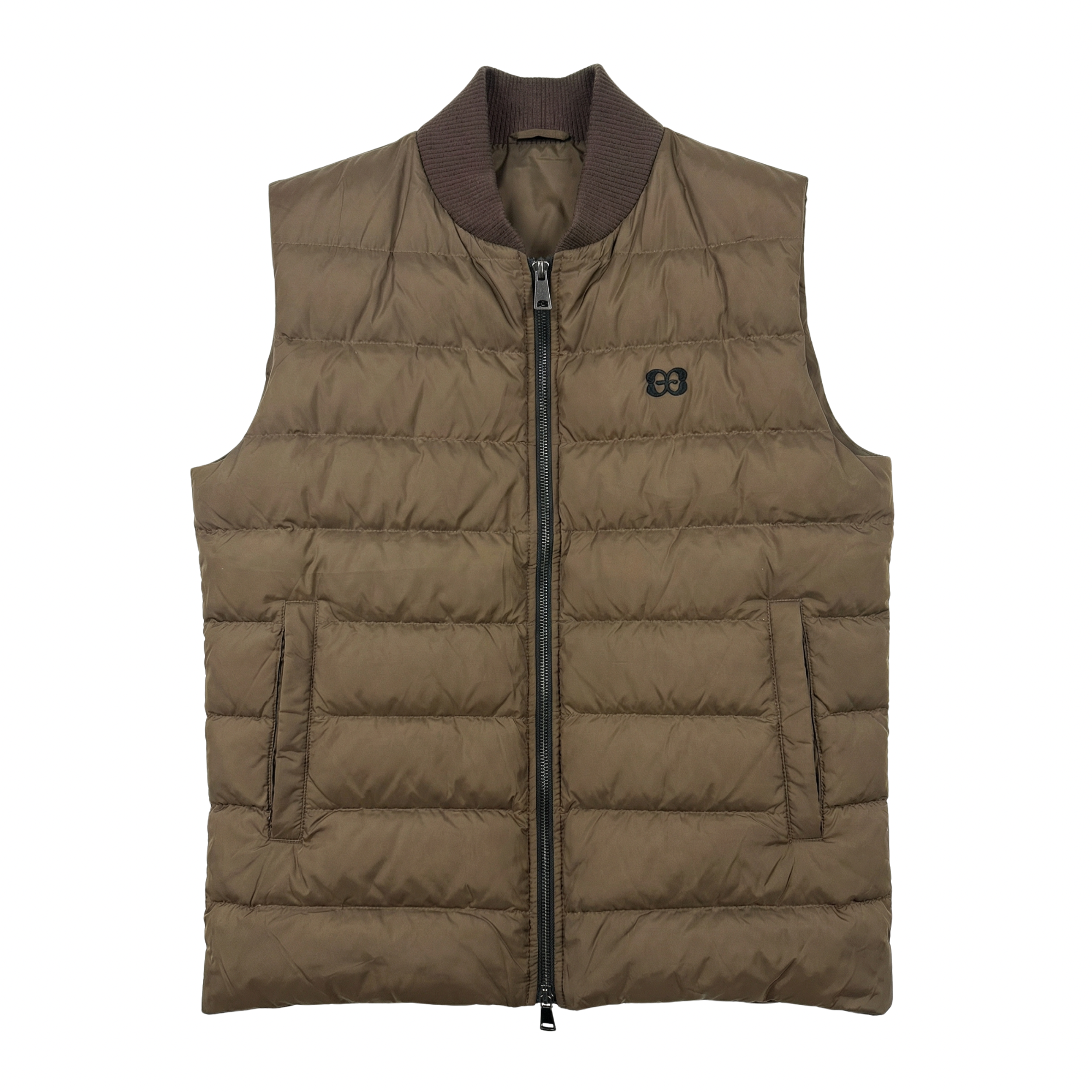Men’s Down-Filled Vest Taupe