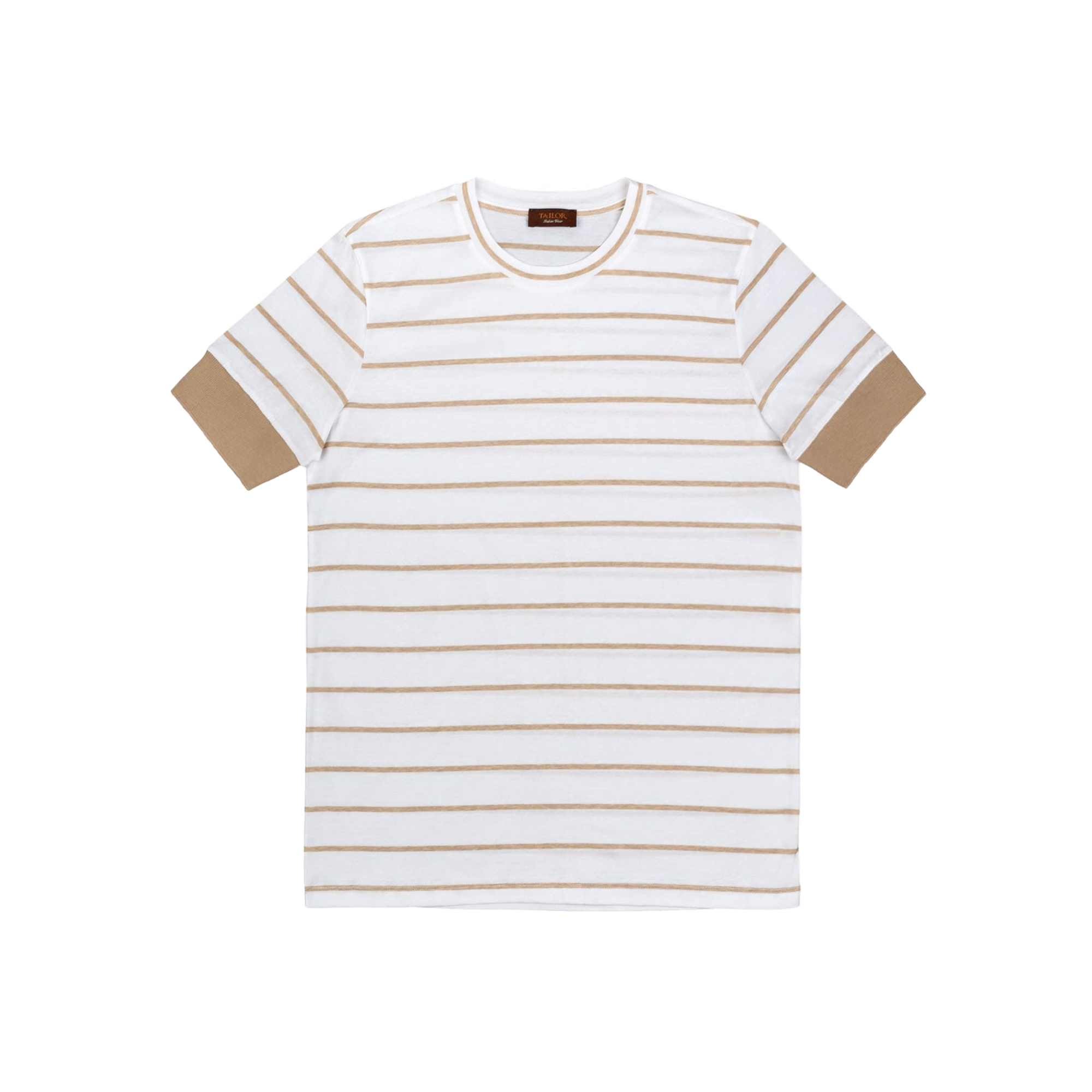 Men's Stripe White T-Shirt Tbrand97.16.6