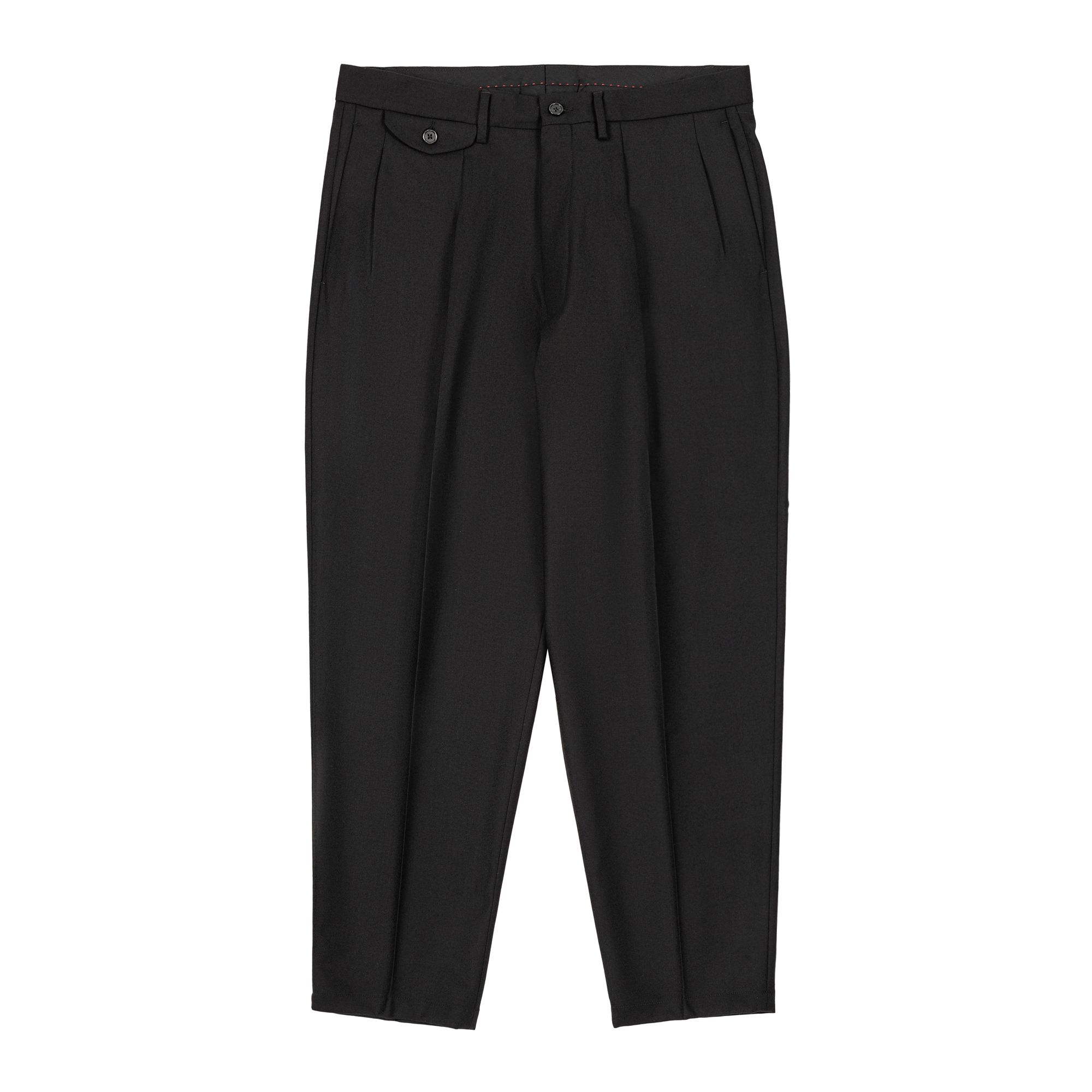 Men’s Black Wide Fit Croppped Flannel Pants Men’s Black Wide Fit Croppped Flannel Pants