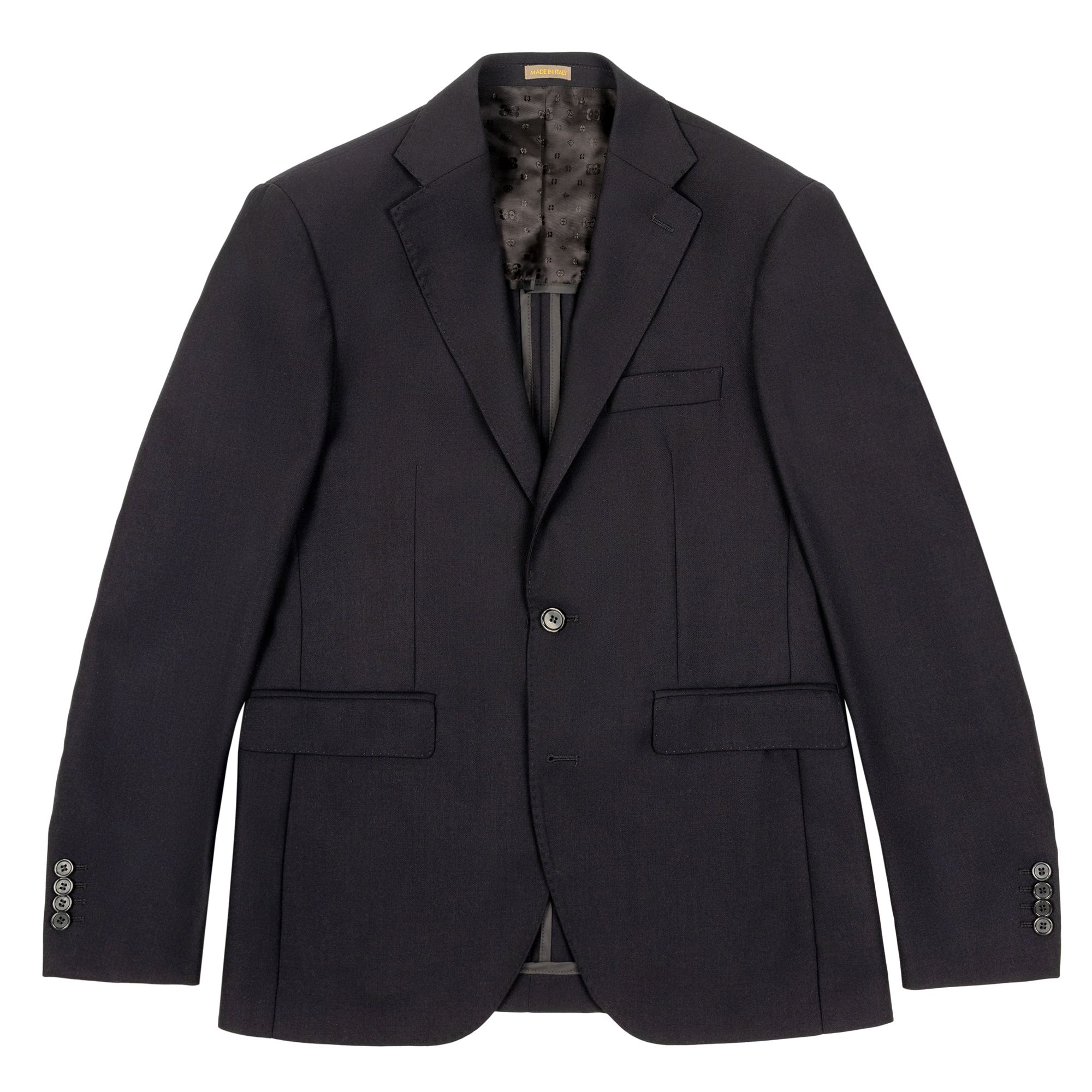 Men’s Black Wool Crepe Blazer Men’s Black Wool Crepe Blazer